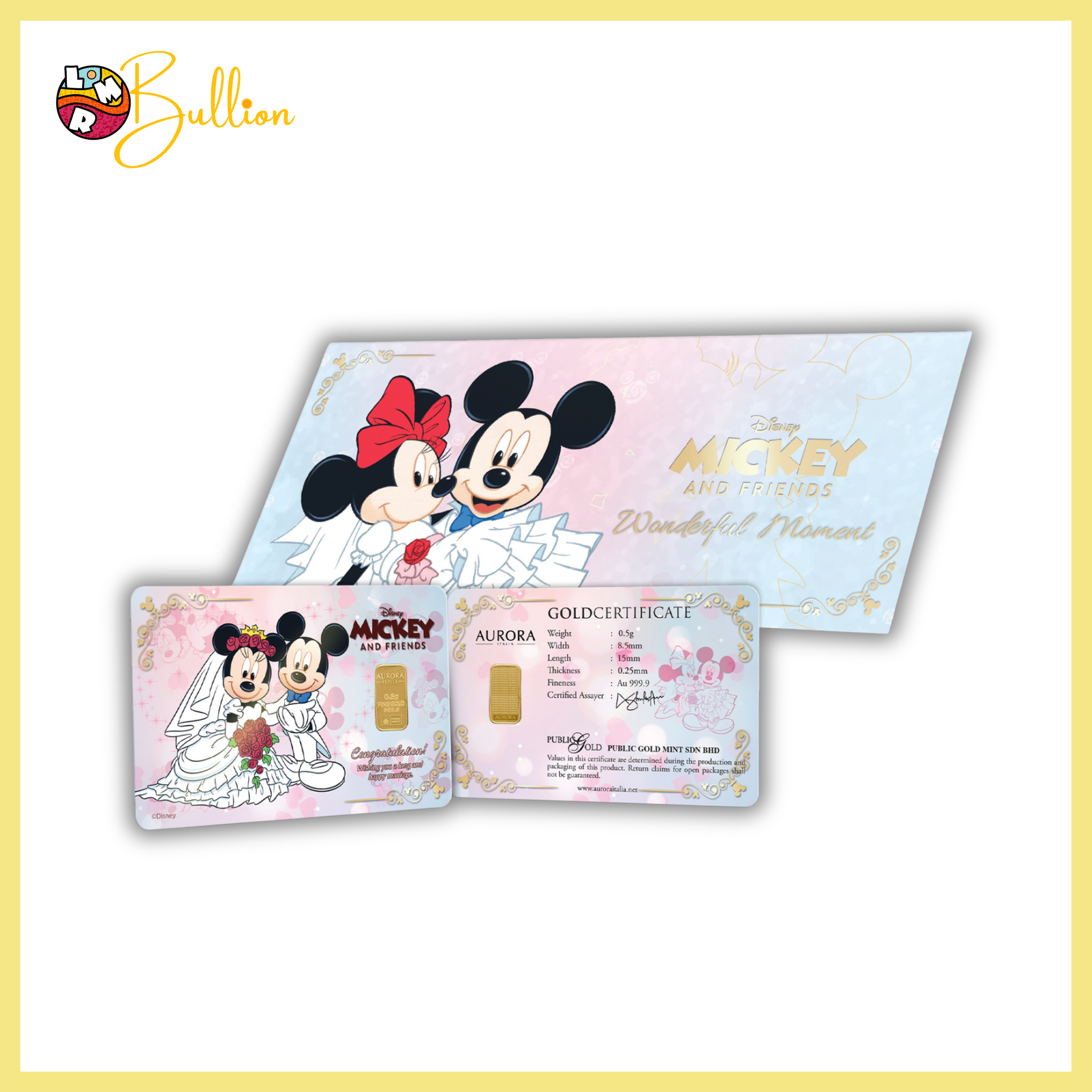 0.5g PG - Mickey Happy Wedding (Au999.9)