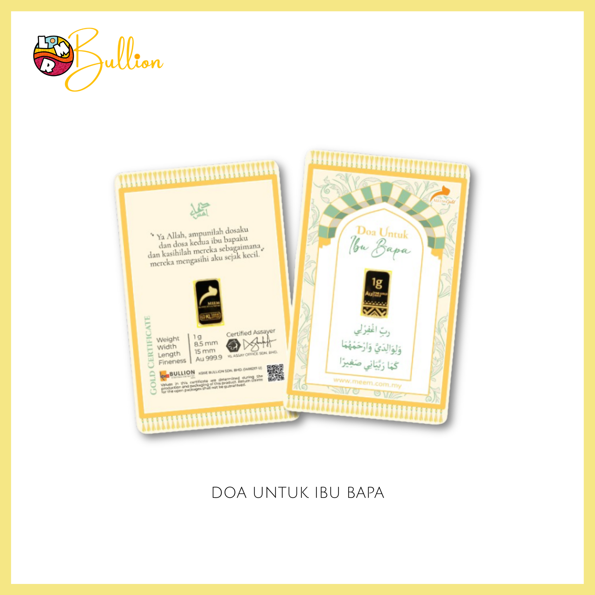 1g MEEM - Doa Untuk Ibu Bapa (Au999.9)