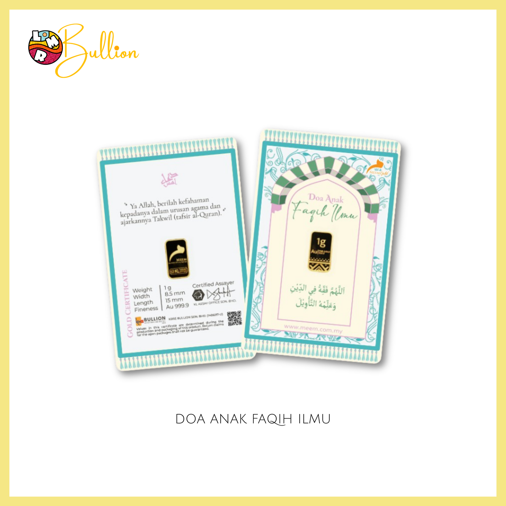 1g MEEM - Doa Anak Faqih Ilmu (Au999.9)