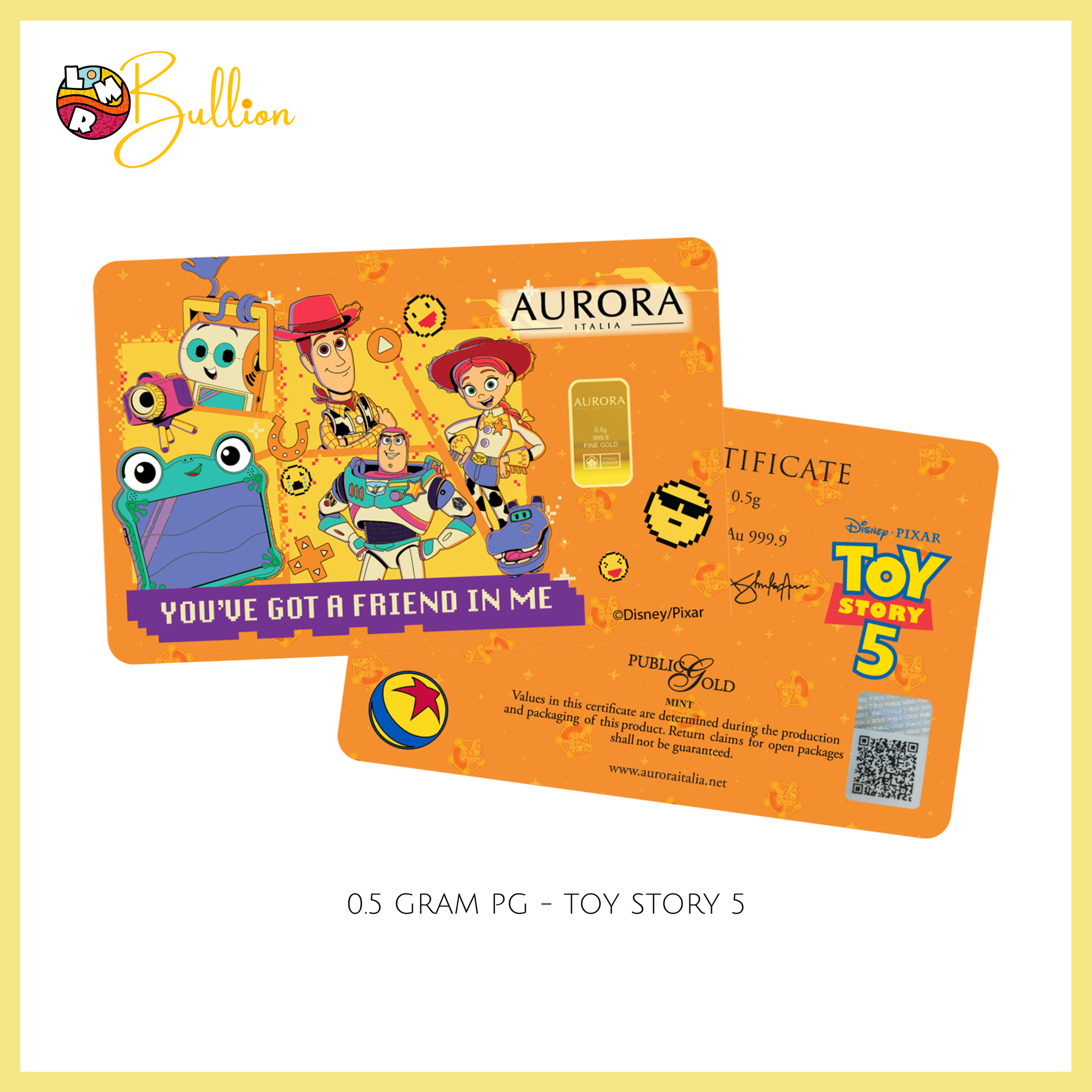 0.5g PG Toy Story 5 (Au999.9)