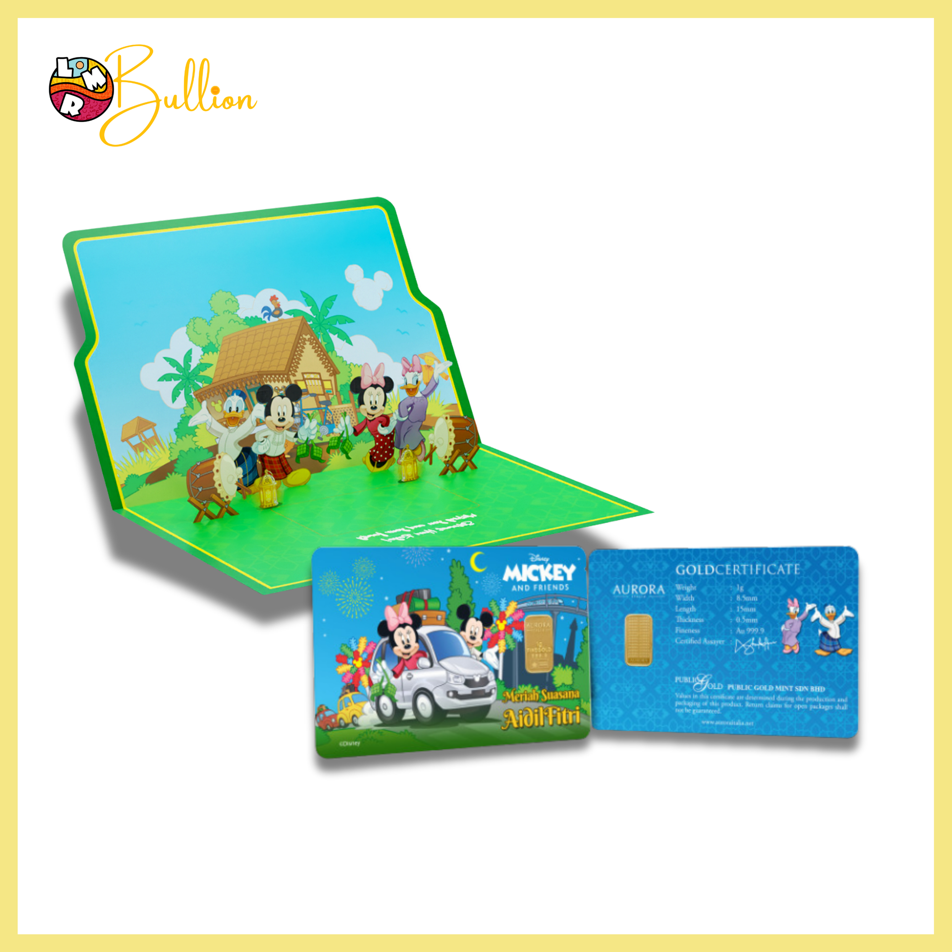 1g PG - Mickey Meriah Suasana Aidilfitri - Blue (Au999.9)