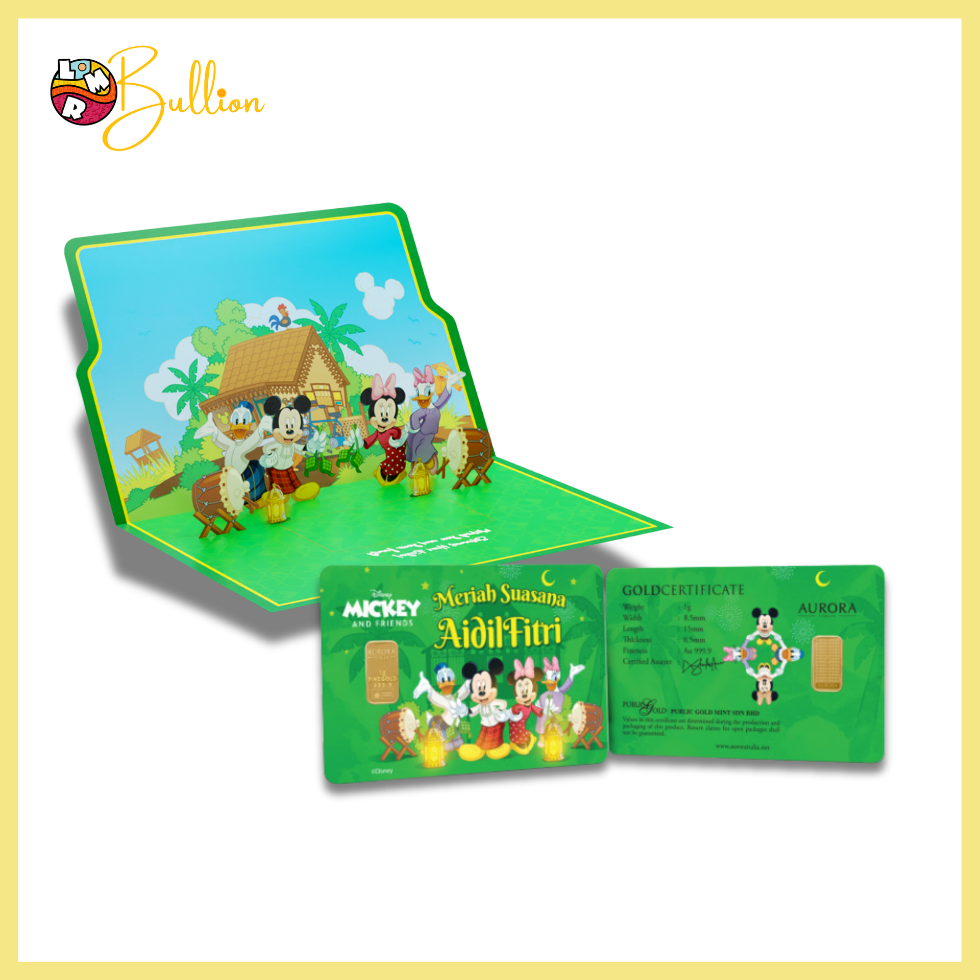 1g PG - Mickey Meriah Suasana Aidilfitri - Green (Au999.9)