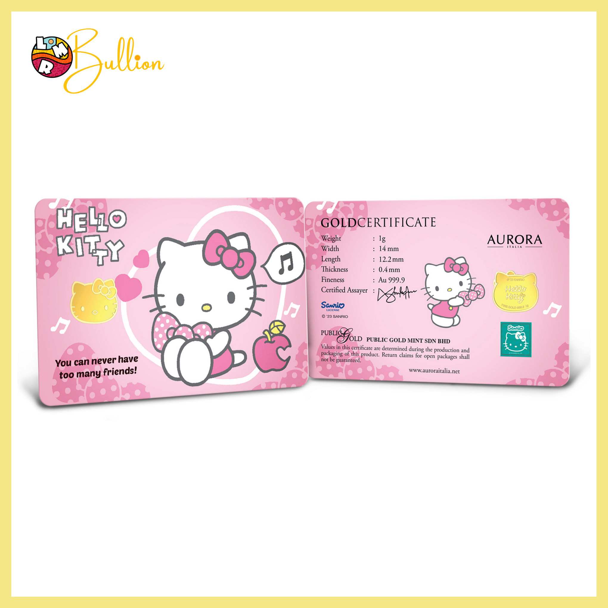 1g PG - Sanrio Hello Kitty Apple