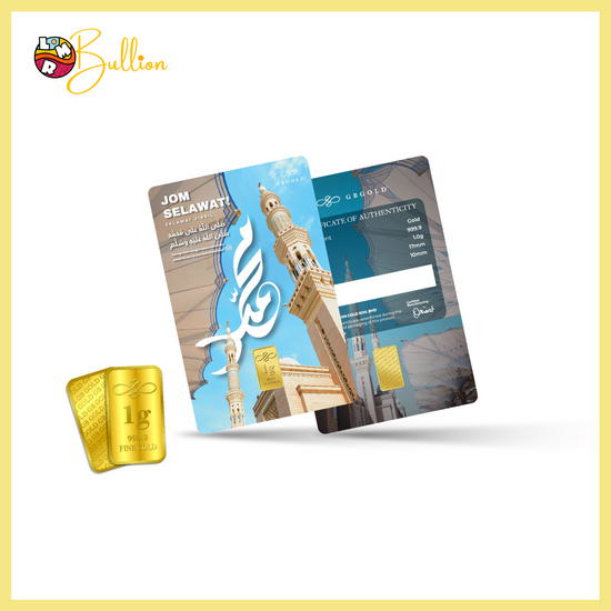 1g GB Gold Selawat Jibril - Card (Au999.9)