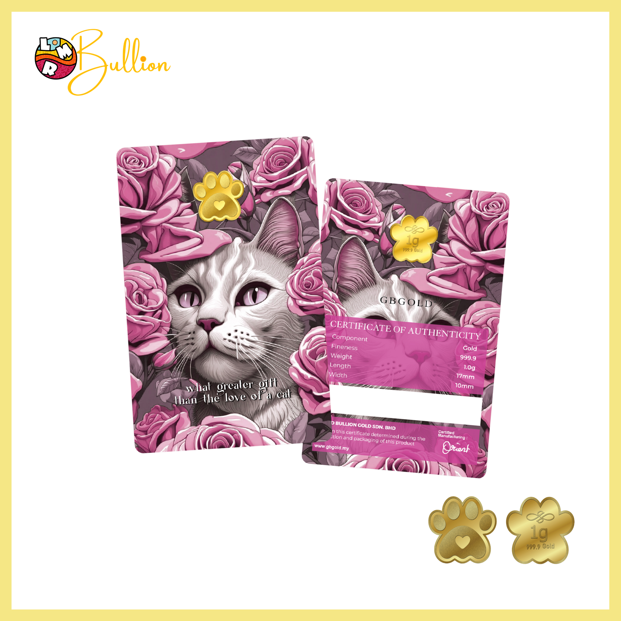 1g GB Cat Pink Floral