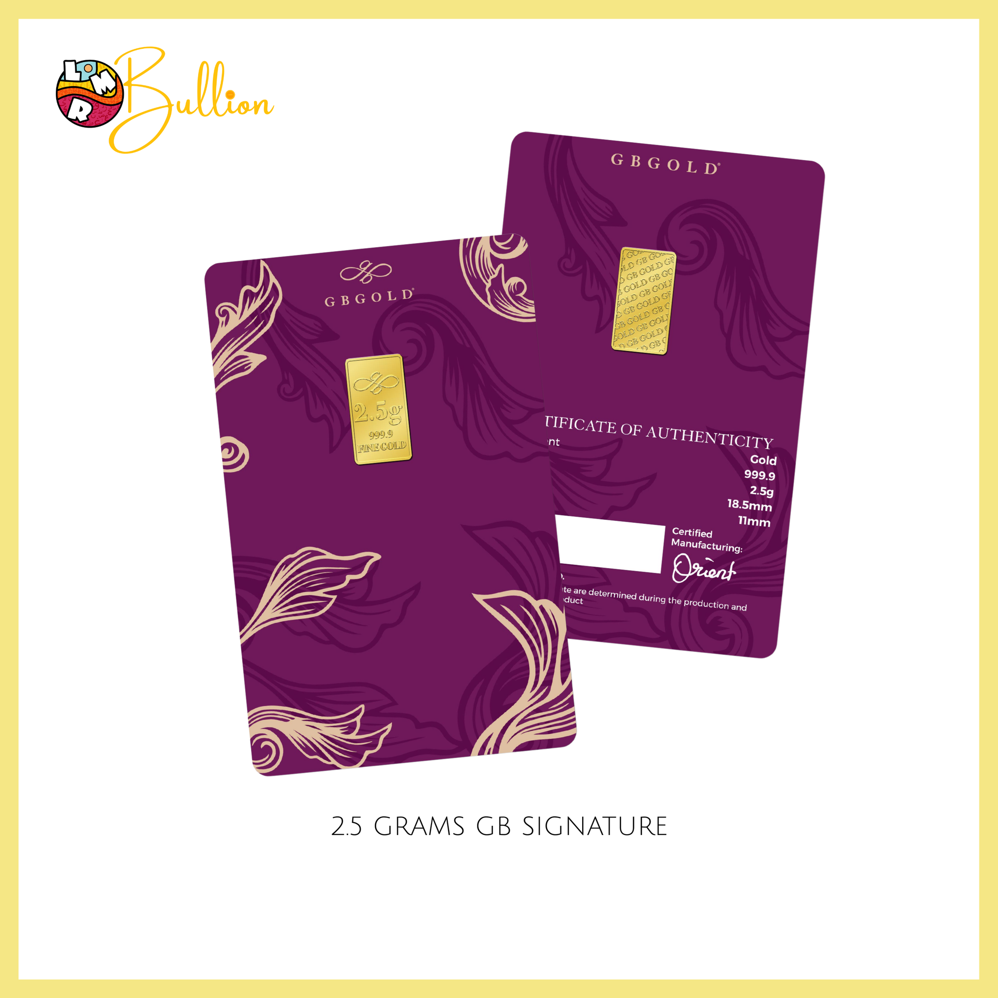 2.5g GB Signature - card (Au999.9)