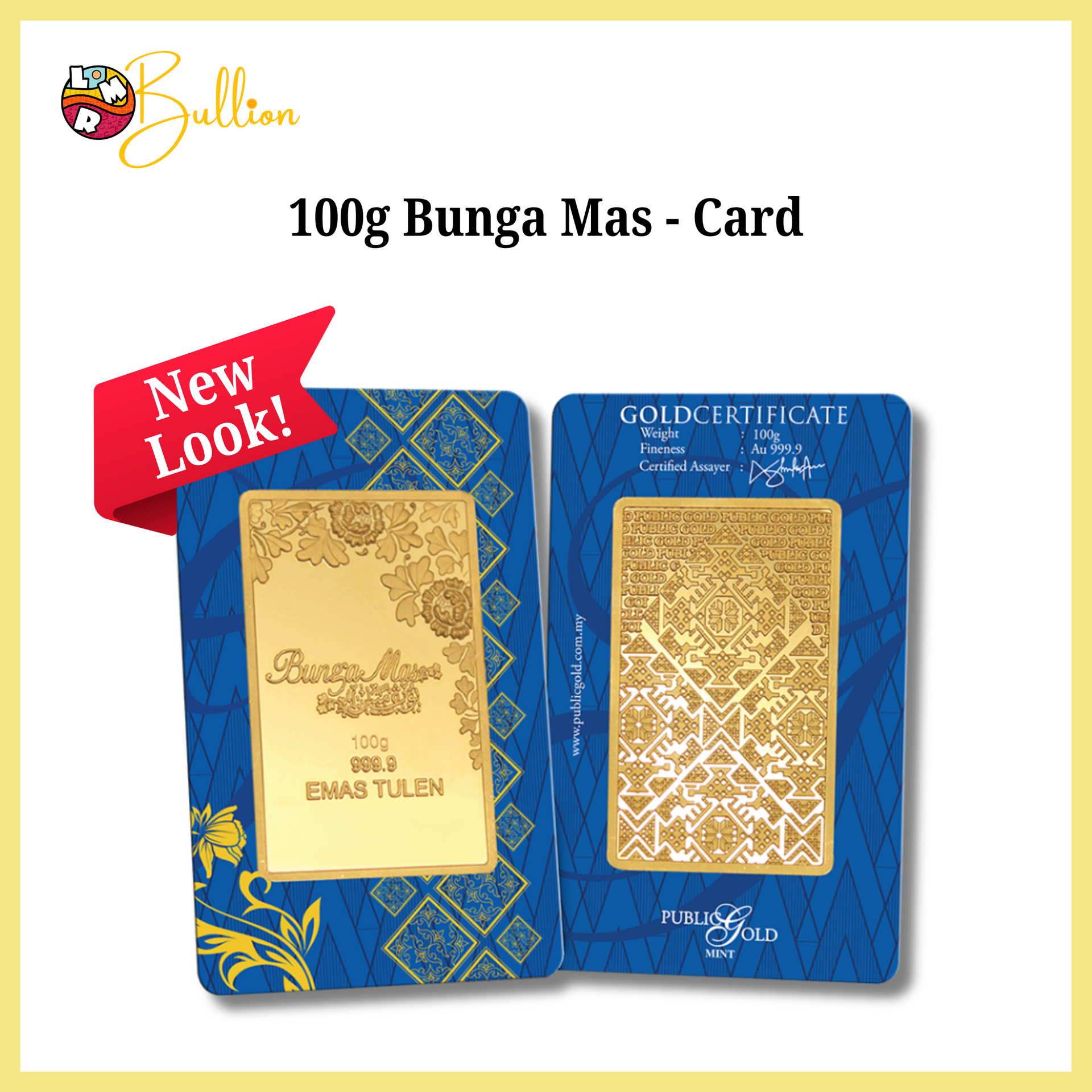 [PRE-ORDER] 100g PG - BungaMas Series Card (Au999.9)