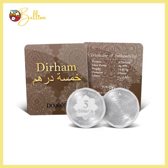5 Dirham 14.875g Public Silver