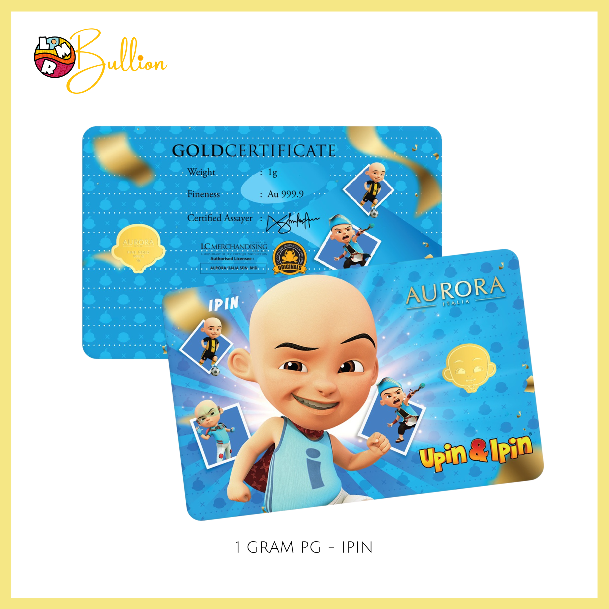1g PG Upin & Ipin - Ipin Blue (Au999.9)