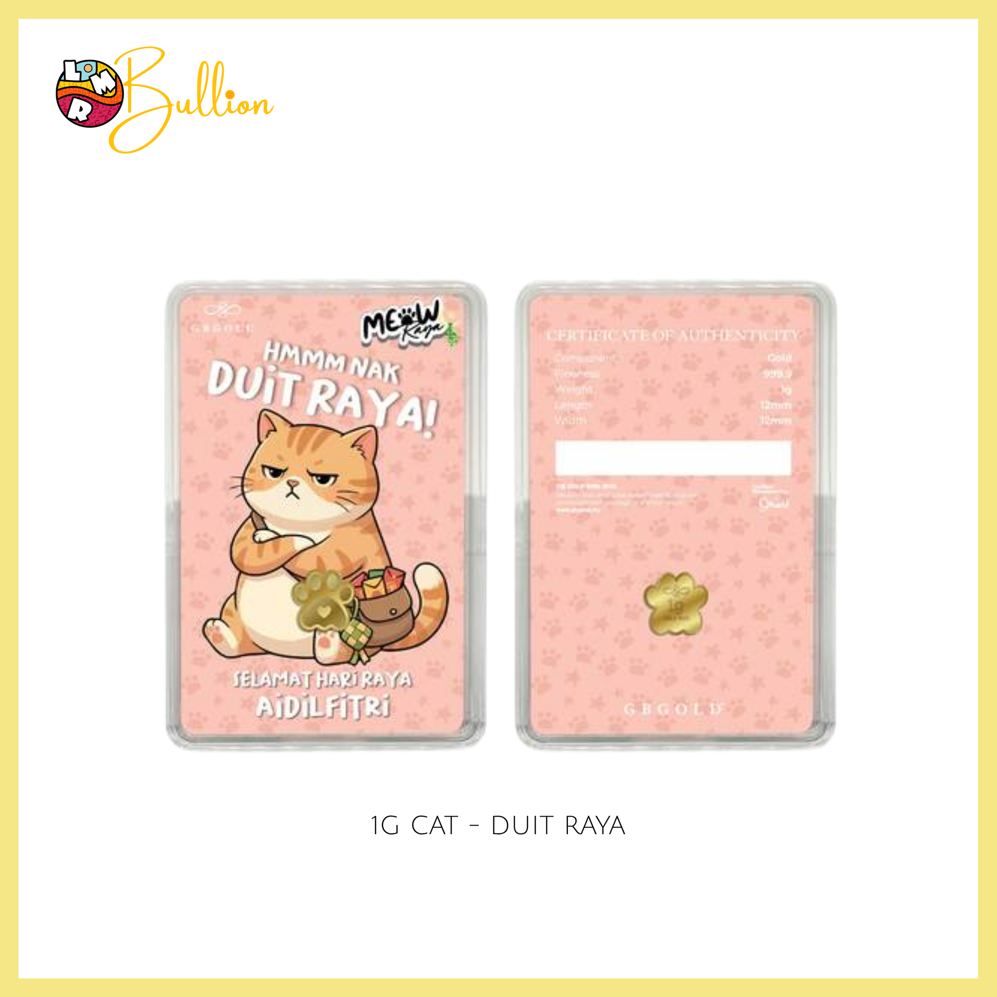 1g GB Cat - Duit Raya (Au999.9)