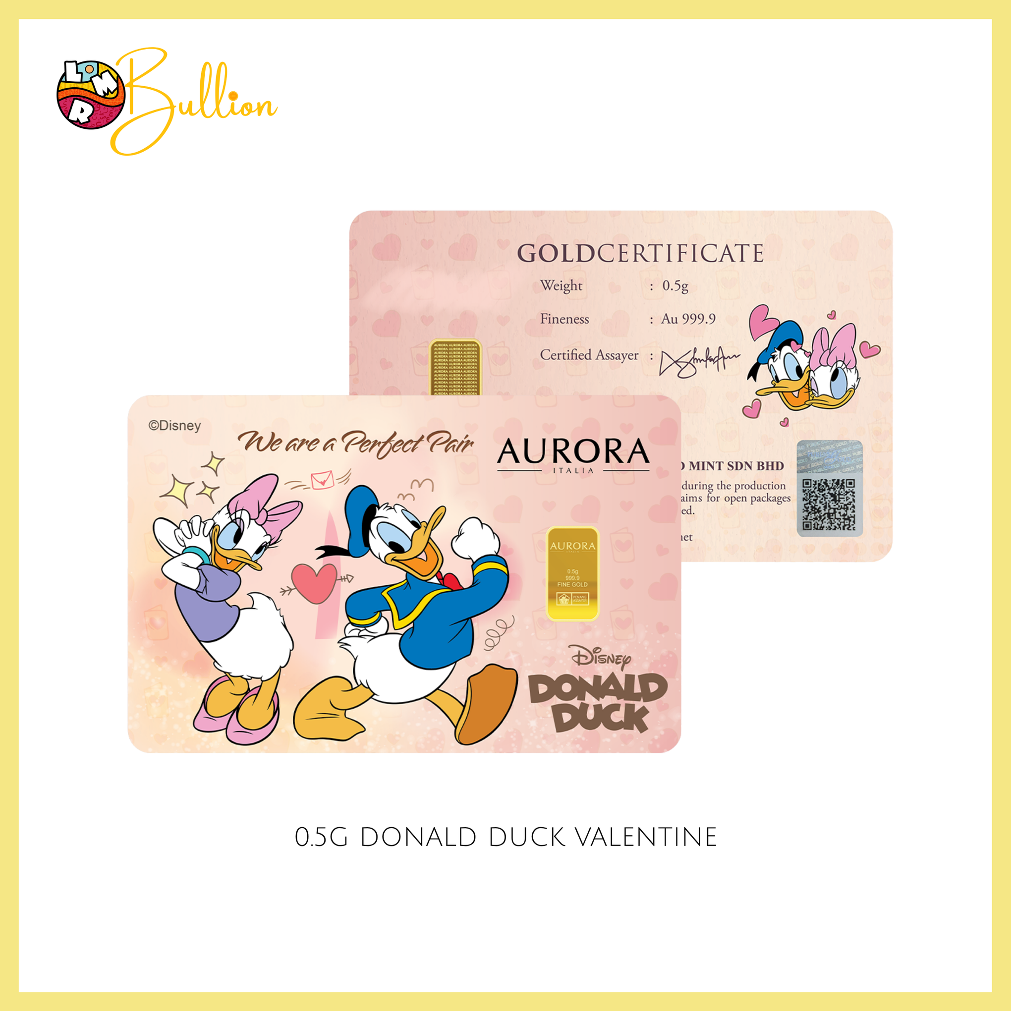 0.5g PG Donald Duck Valentine (Au999.9)