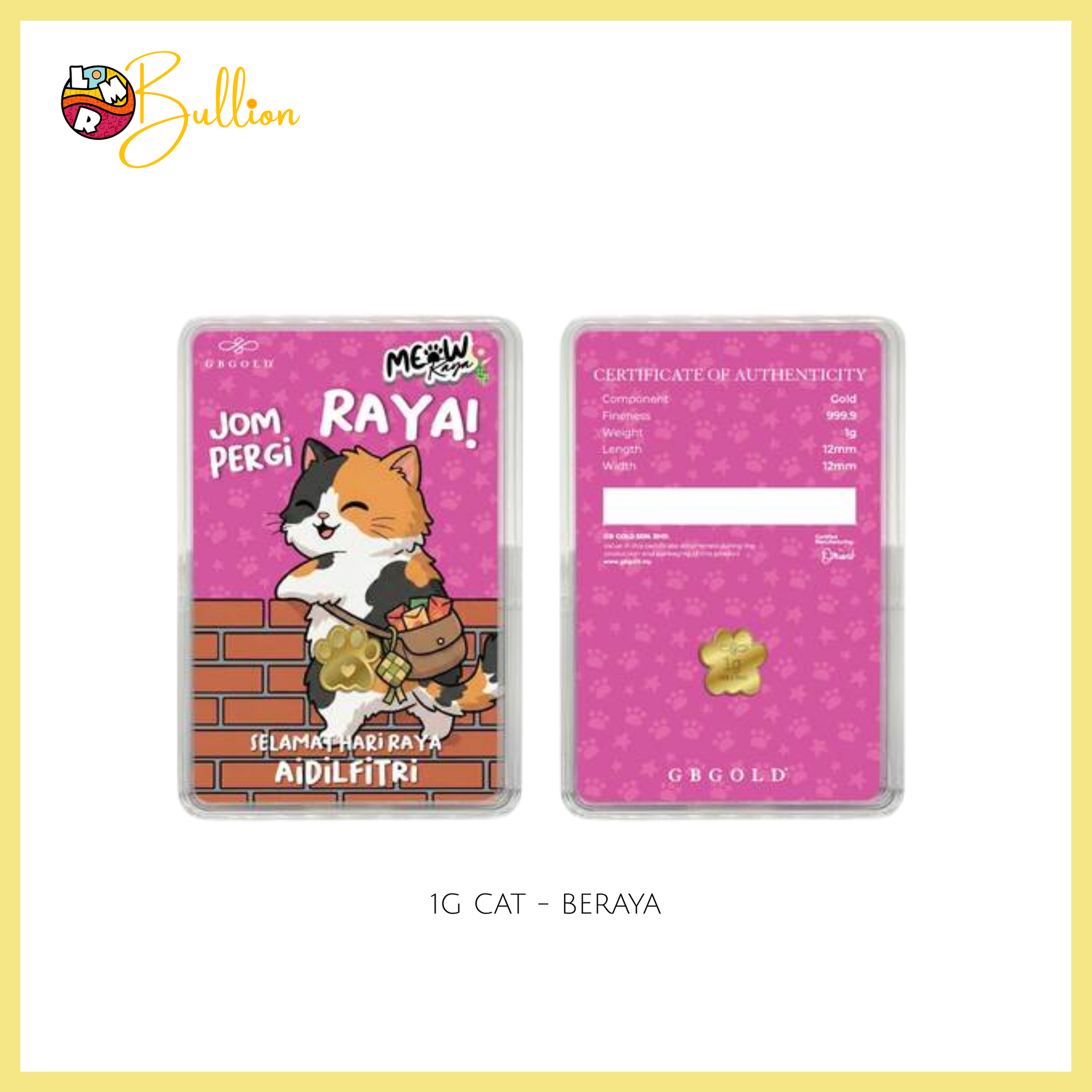 1g GB Cat - Beraya (Au999.9)