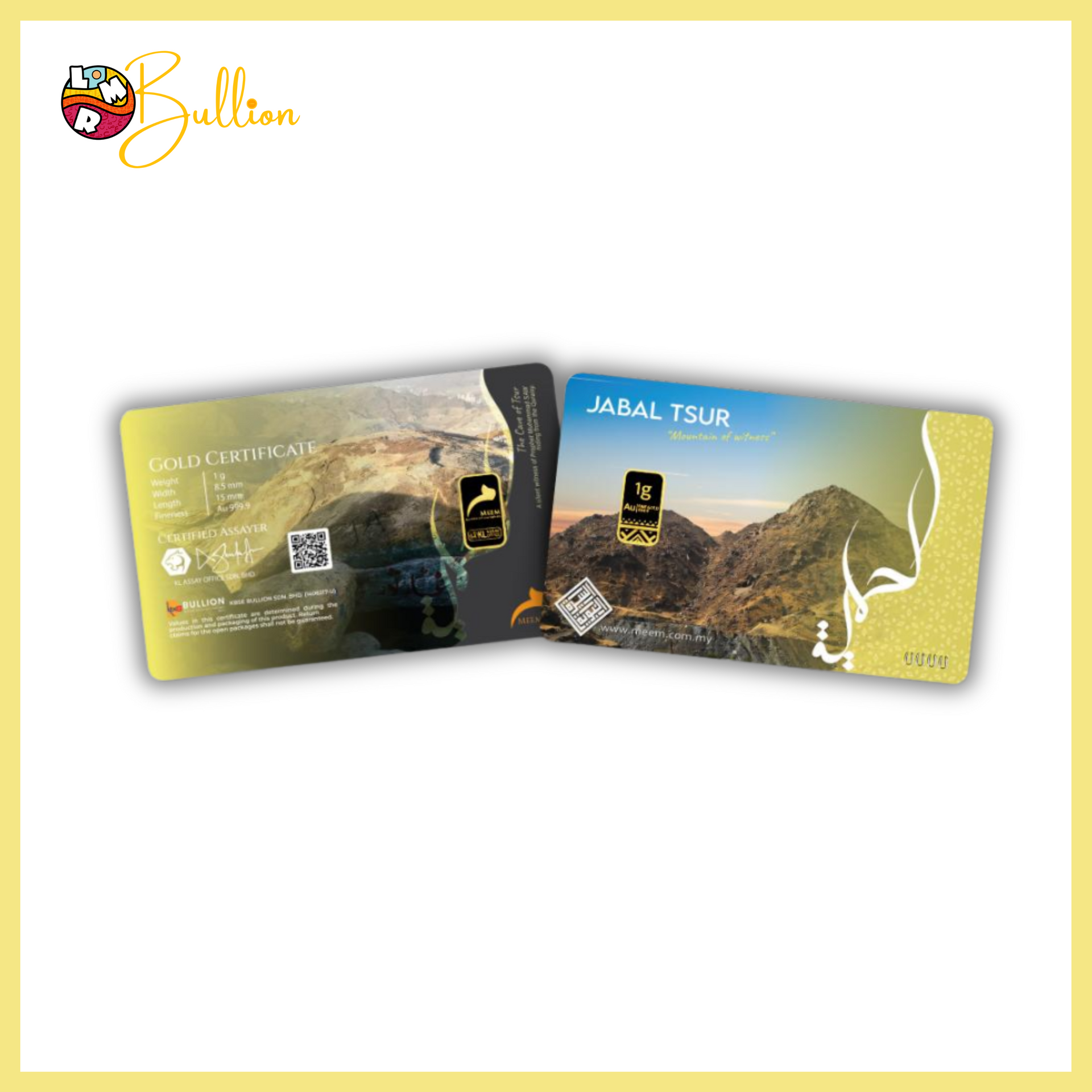 1g MEEM As-Sirah An-Nabawiyyah Series : Jabal Tsur (Au999.9)