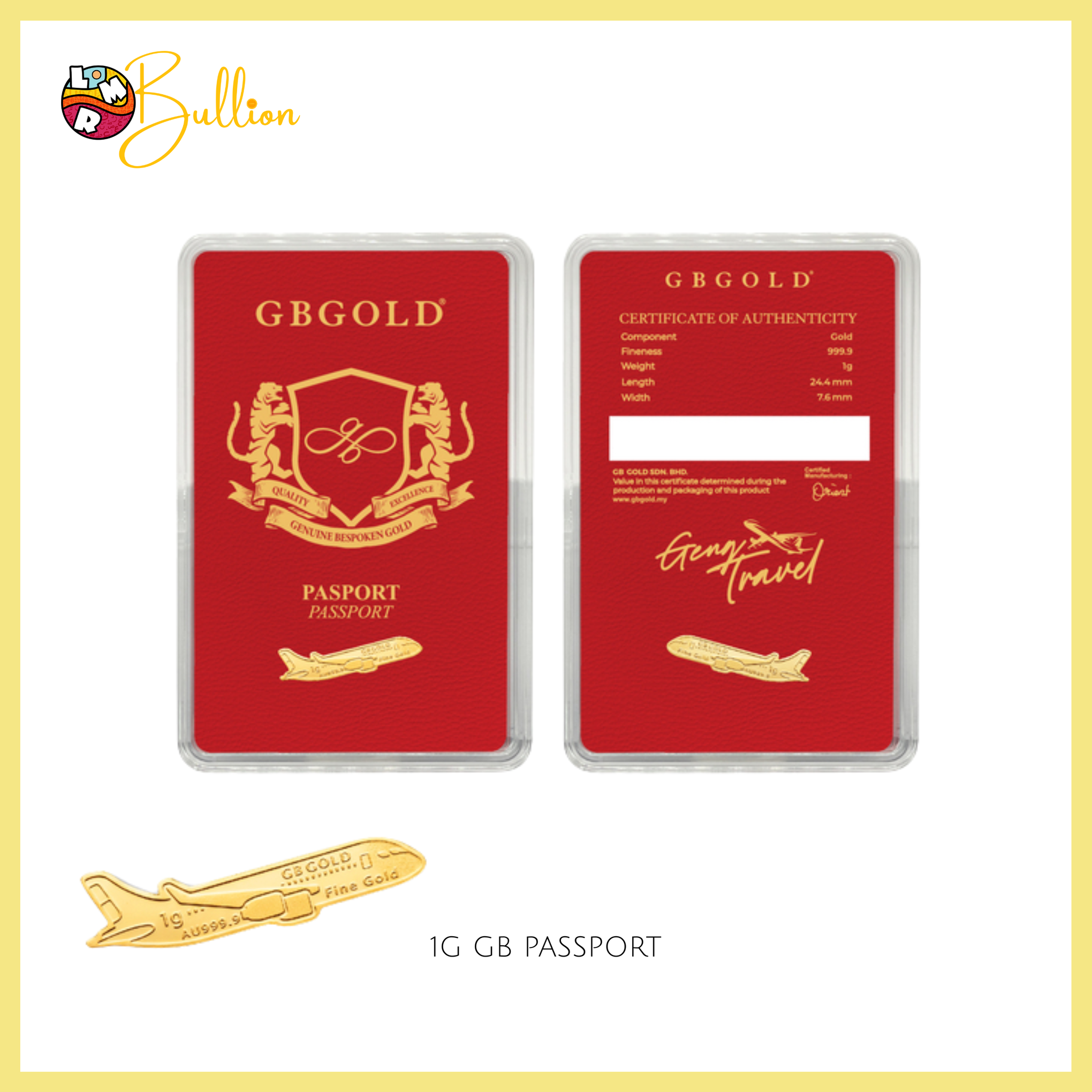 1g GB Passport (Au999.9)