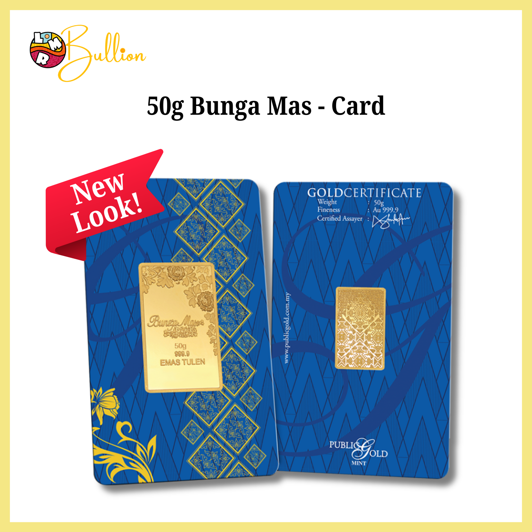 [PRE-ORDER] 50g PG - BungaMas Series Card (Au999.9)