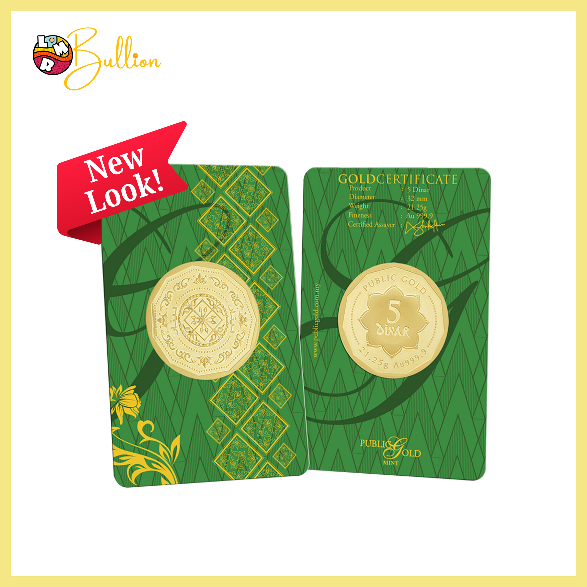 5 Dinar 21.25g PG - Card (Au999.9)