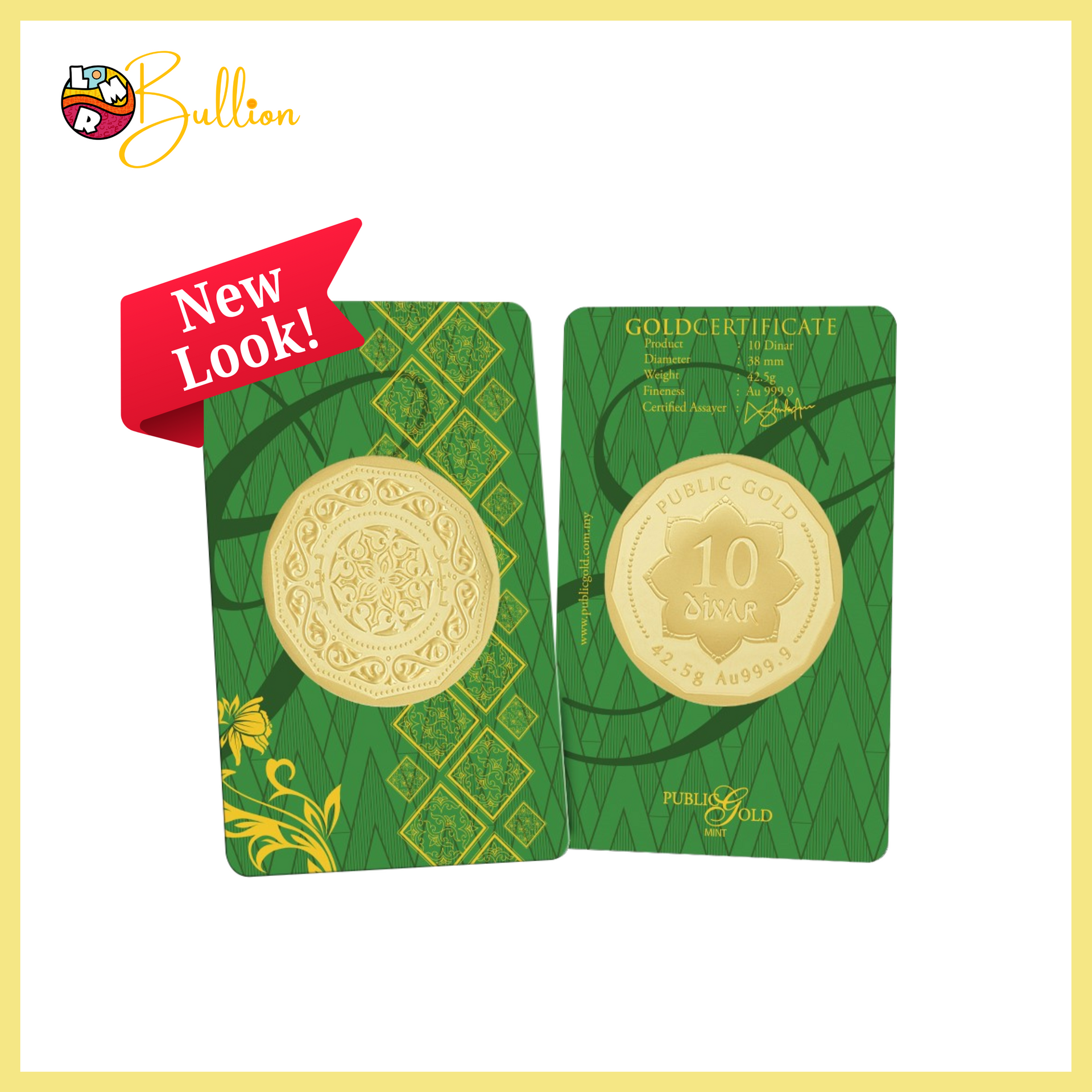 [PRE-ORDER] 10 Dinar 42.5g PG - Card (Au999.9)